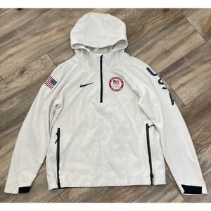 Nike Olympic Tech Jacket Womens Team USA Fleece Windrunner Hoodie - Size M